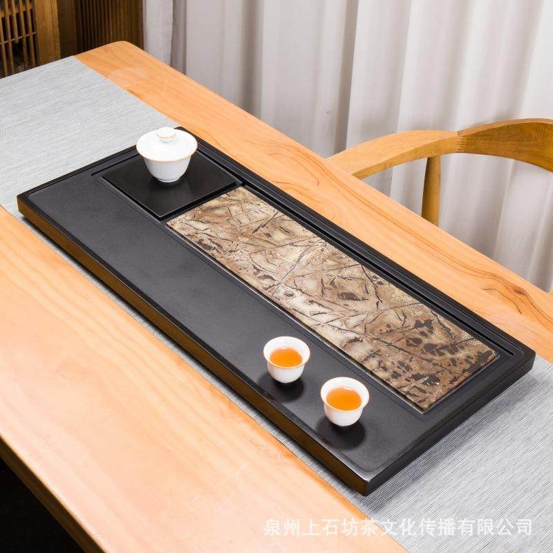 茶盘乌金石国画石整块天然原石高端轻奢茶海家用客厅办公茶具茶台,电子元器件市场,其它元器件,淘宝优惠券,粉丝福利购,淘宝优惠卷