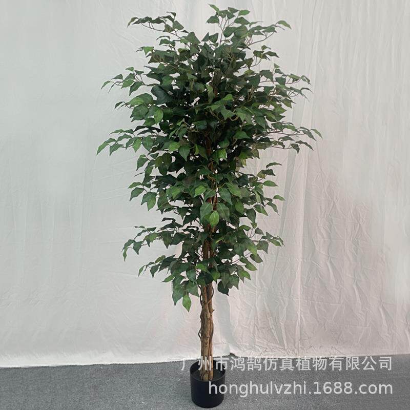 仿真迷你榕垂榕高山榕仿真榕树绿植盆栽造景装饰摆件房间假榕树厂