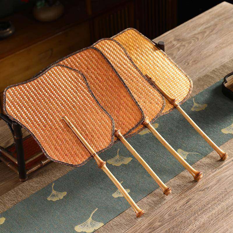 筇竹云锦竹编扇中式轻软复古大漆蒲扇纯手工青蓖扇麈尾团扇夏季,电子元器件市场,其它元器件,淘宝优惠券,粉丝福利购,淘宝优惠卷