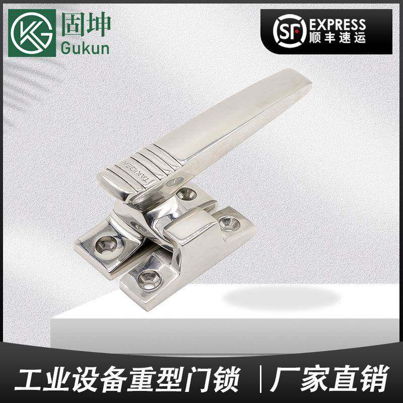 304不锈钢把手锁工业设备重型门锁1118-3承重拉手锁 执手锁手柄锁