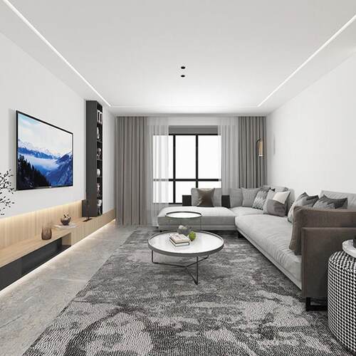 嵌入式无边框回光灯槽超薄偏光洗墙灯线性灯客厅led预埋反光铝槽