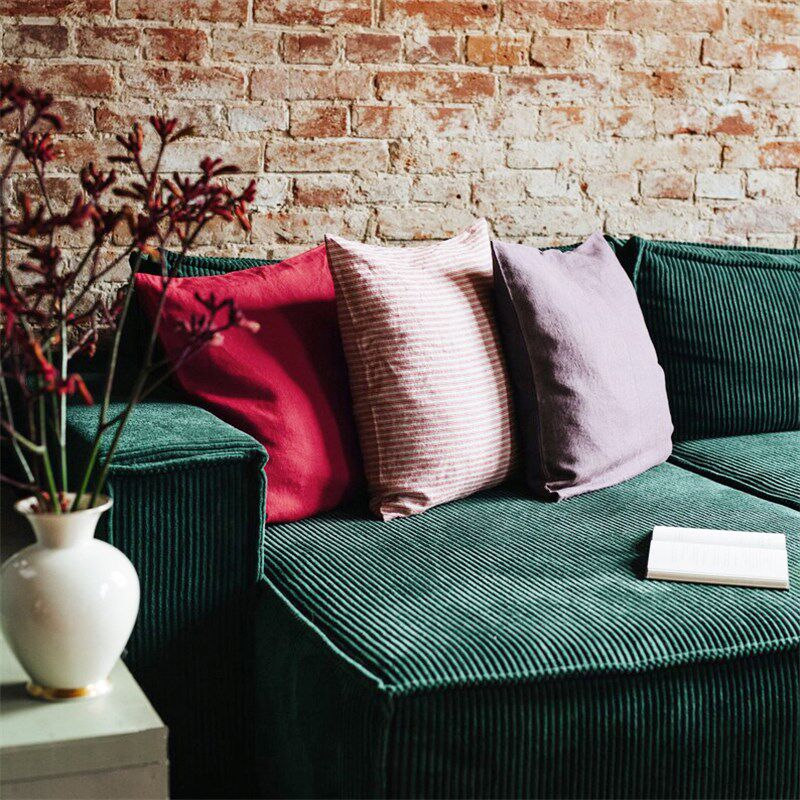 家用氛围感纯色亚麻抱枕靠垫沙发靠背飘窗靠垫床头腰靠大尺寸定制