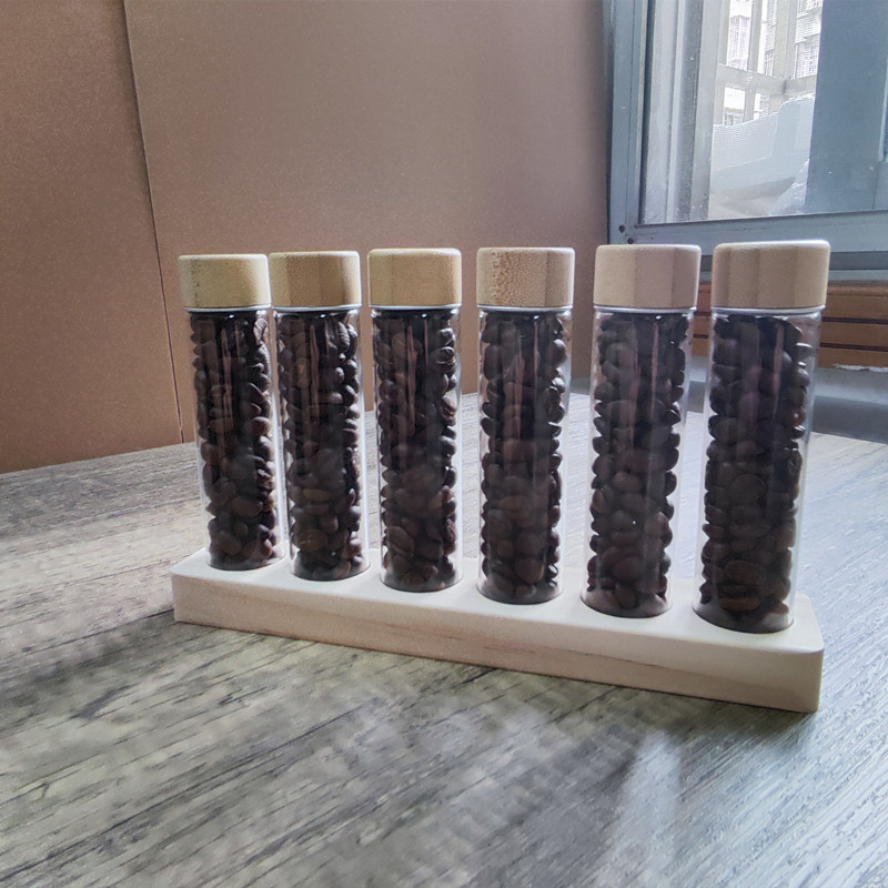 咖啡豆储存罐储豆养豆罐闻香瓶单次萃取试管瓶茶叶罐花茶瓶玻璃瓶