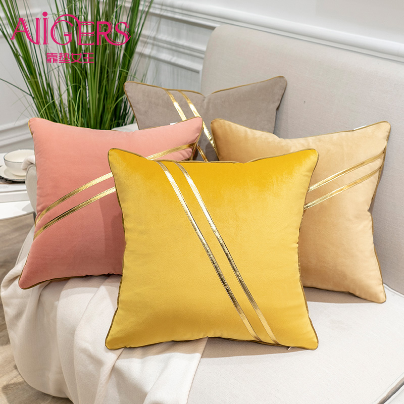 靠垫女王现代简约沙发抱枕靠垫客厅卧室床头腰枕飘窗靠背枕套含芯