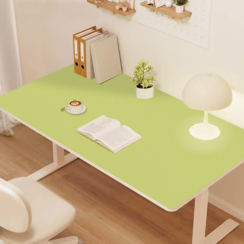纯色护眼写字台垫 皮革书桌垫学生桌布 防水防油免洗办公室桌面垫