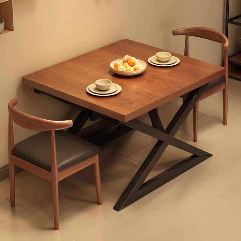 快餐桌椅组合小吃面馆饭店烧烤奶茶甜品咖啡厅桌椅餐饮商用方餐桌