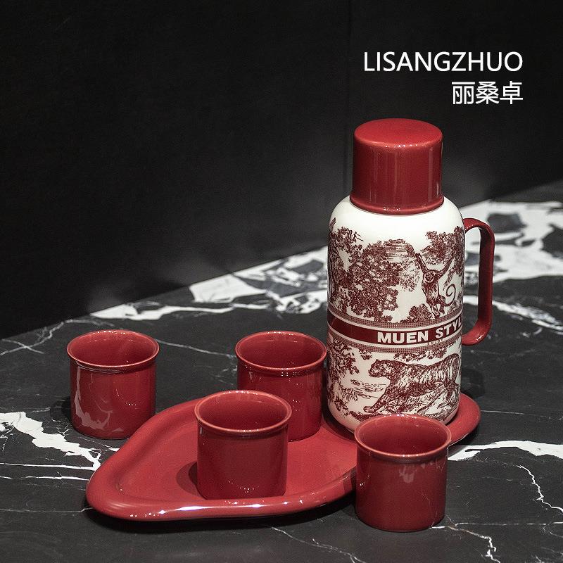 法式复古陶瓷冷水壶凉水壶耐热水具茶具茶壶茶杯套装客厅待客家用