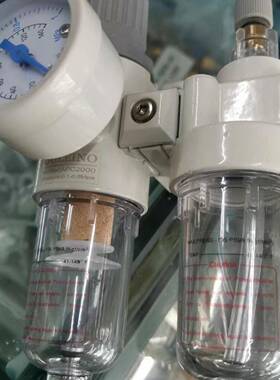 OULEINO气动两联件AFC2000压缩空气过滤减压器AFR-2000 AL-2000