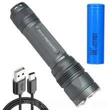 高档农夫p2170手电筒强光us远b充电户外家用防水射超亮可携式st/s