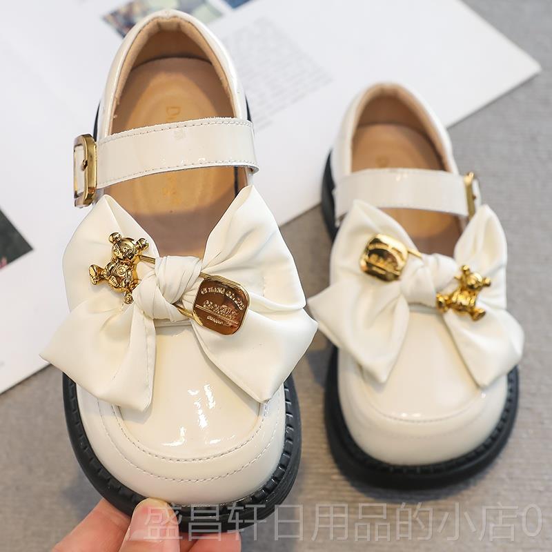 高档色女童子春秋新款儿童单鞋黑鞋皮鞋女孩宝宝公主小学生鞋真皮