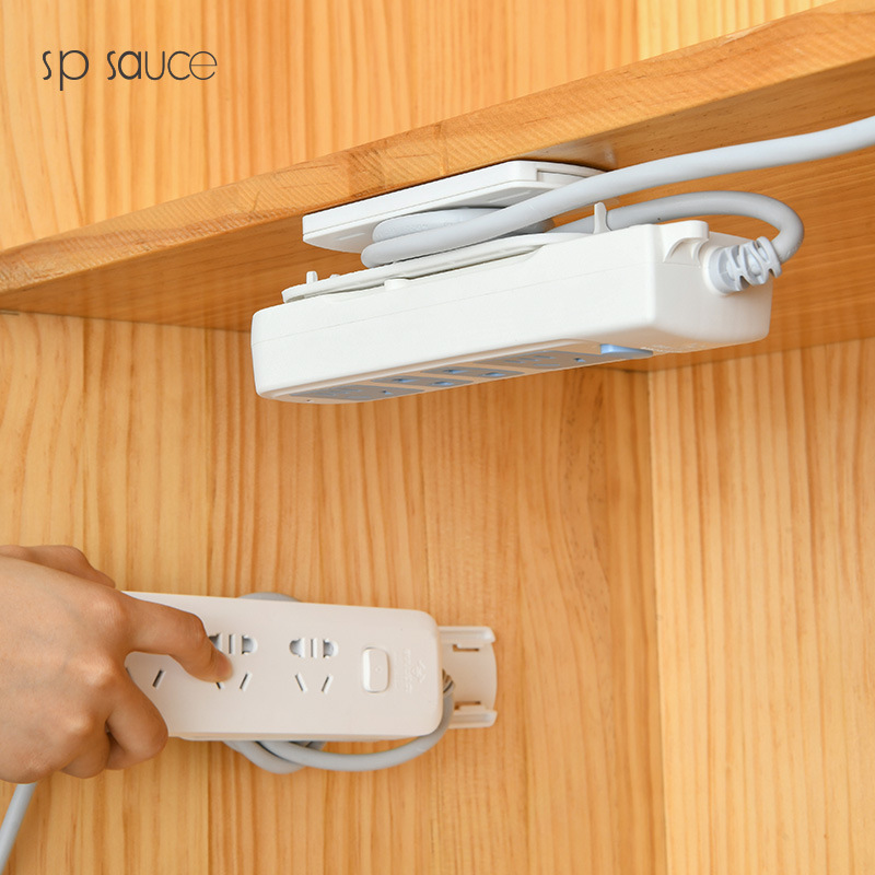 免打孔排插固定器壁挂可移动