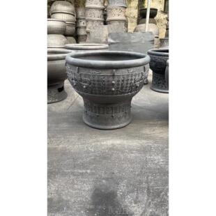 高档老北京鱼缸客泥厅造景养鱼鱼缸陶瓷盆瓦金鱼缸荷花盆缸庭院特