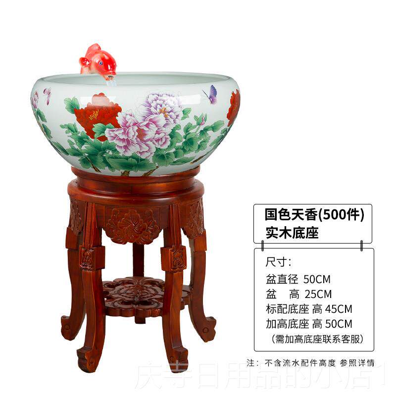 高档鱼缸客厅龟乌缸装饰水族箱家用锦鲤生态过滤器造景套你迷金鱼