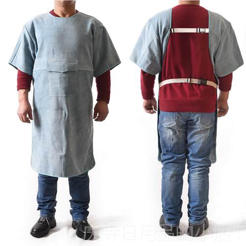 高档牛电防护衣皮焊工服氩弧焊焊工作服防辐防飞溅耐高温反射穿衣