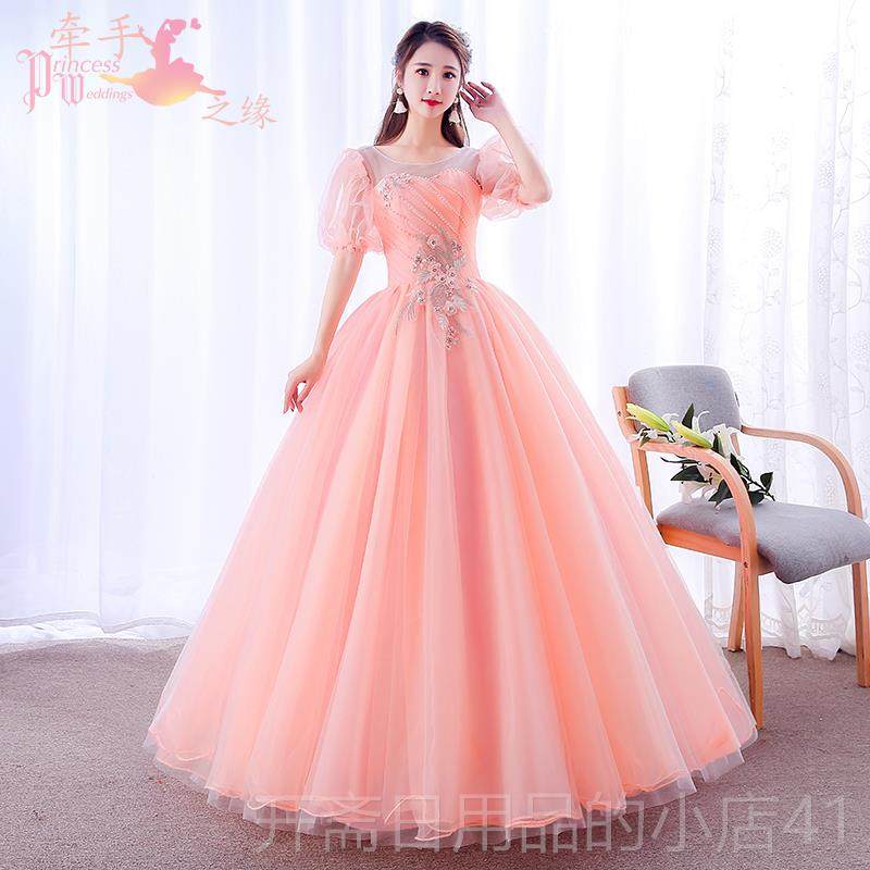 正品美声独唱演出学生礼声乐艺服考服蓬蓬裙长年会主持晚款礼服女