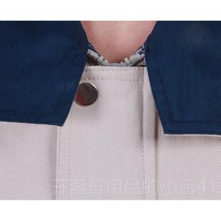 正品纯棉白色工作服套装中远海运装船服厂劳工作男春秋长袖工保服