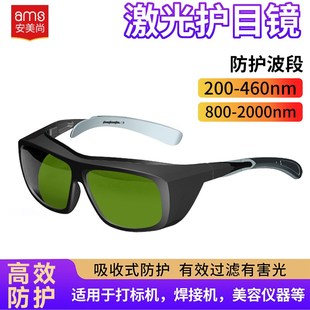 532nm1064nm激光防护眼镜护目镜绿光紫外光蓝光皮秒opt美容仪嫩肤