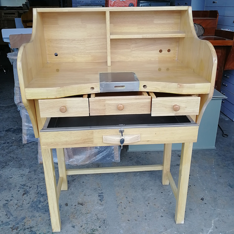 打金工作台 微镶台执模台维修敲打沙比利实木工作台 功夫桌