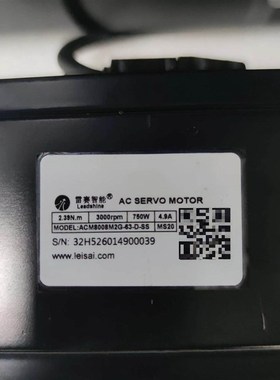 雷赛750W电机ACM8008M2G-63-D-SS 成色如