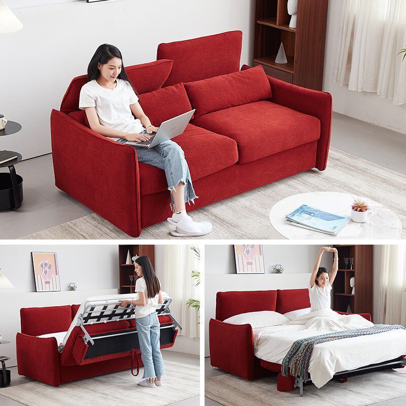 高端多功能沙发床家用两用双人可折叠可拆洗客厅书房小户型带床垫