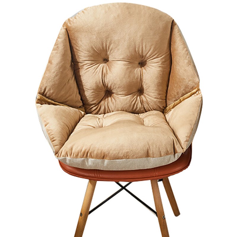 秋冬季两面用坐垫椅垫学生办公室久坐护腰靠背椅垫子坐靠一体垫