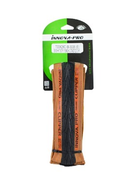 INNOVA伊诺华公路车光头胎黄边外胎笑脸开口胎700x23c 25c 28c