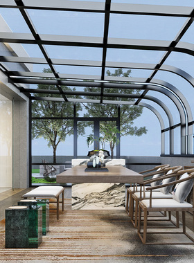 移动阳光房定制防违建可折叠玻璃房阳台推拉智能电动伸缩阳光房