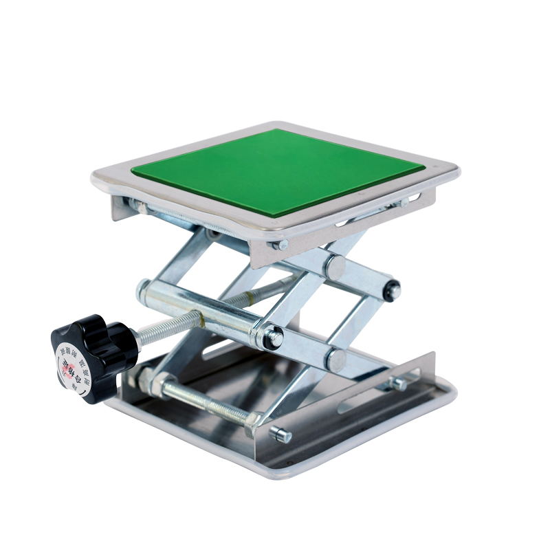 不锈钢升降台实验室水平仪升降平台微型手动垃圾处理器支架家用