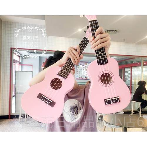 高档薄荷绿尤克里学里女初者乌克丽丽21夷寸23寸夏威弦琴小吉他四