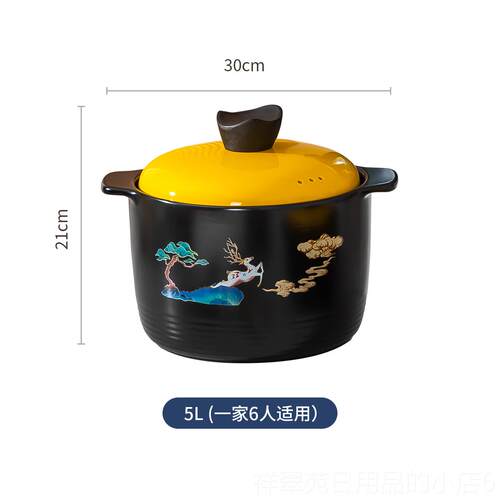 高档砂锅煲炖瓷锅家用燃高气景镇耐温陶砂锅煲汤煤气灶专用砂德锅