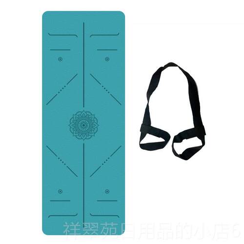 高档可折叠15mm超薄PU天然橡胶瑜伽行垫土垫专业吸汗防滑旅.便携