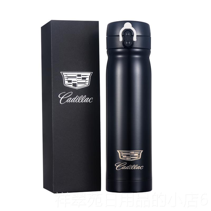 高档弹跳保温杯定制l印o杯go礼盒装业礼品子便携不锈钢水杯刻字订