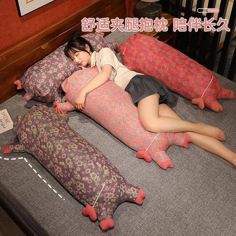 新款三层纱趴趴猪猪公仔抱枕公仔可爱超软萌玩偶侧睡夹腿陪睡靠枕