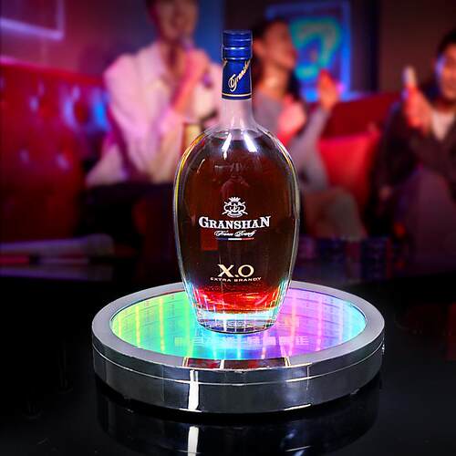 酒吧KTV发光酒座不锈钢深渊椭圆XO人头马名仕蓝带马爹利展示酒座