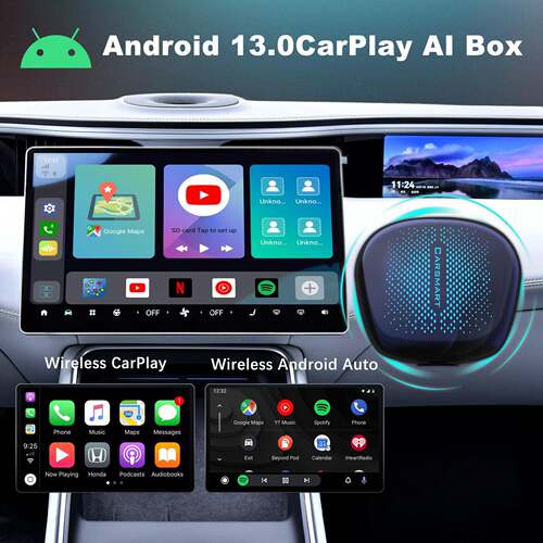 智能盒子carplay ai box高通8核 8+128GB carplay转安卓系统 HDMI