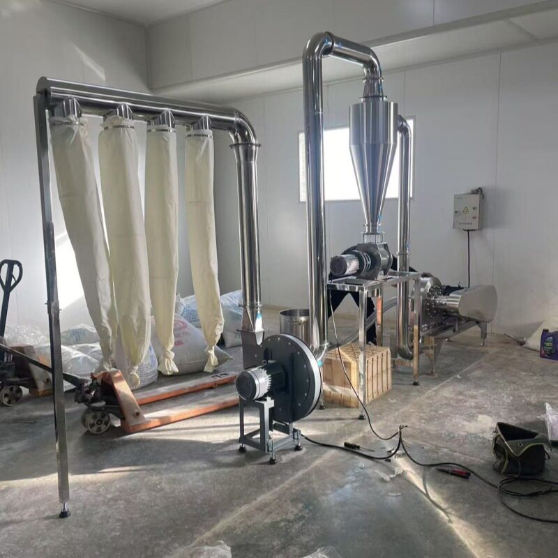 化工原料多功能304不锈钢粉碎机不锈钢齿盘粉碎机麦麸魔芋磨粉机