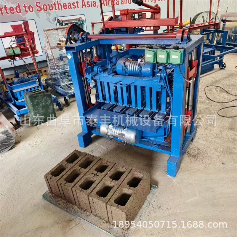 小型自动水泥砖机免烧空心制砖机可移动式混泥土标砖机设备
