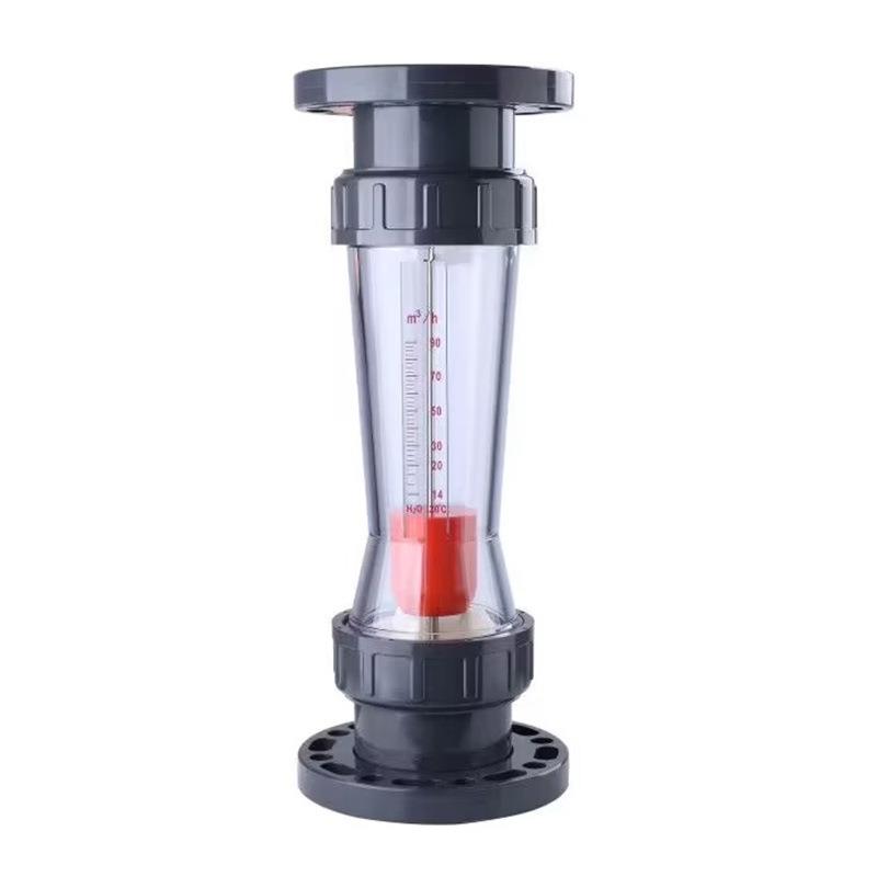 LZT-100S05L/F塑料管浮子流量计 流量8-50m3/h 法兰连接 带导杆