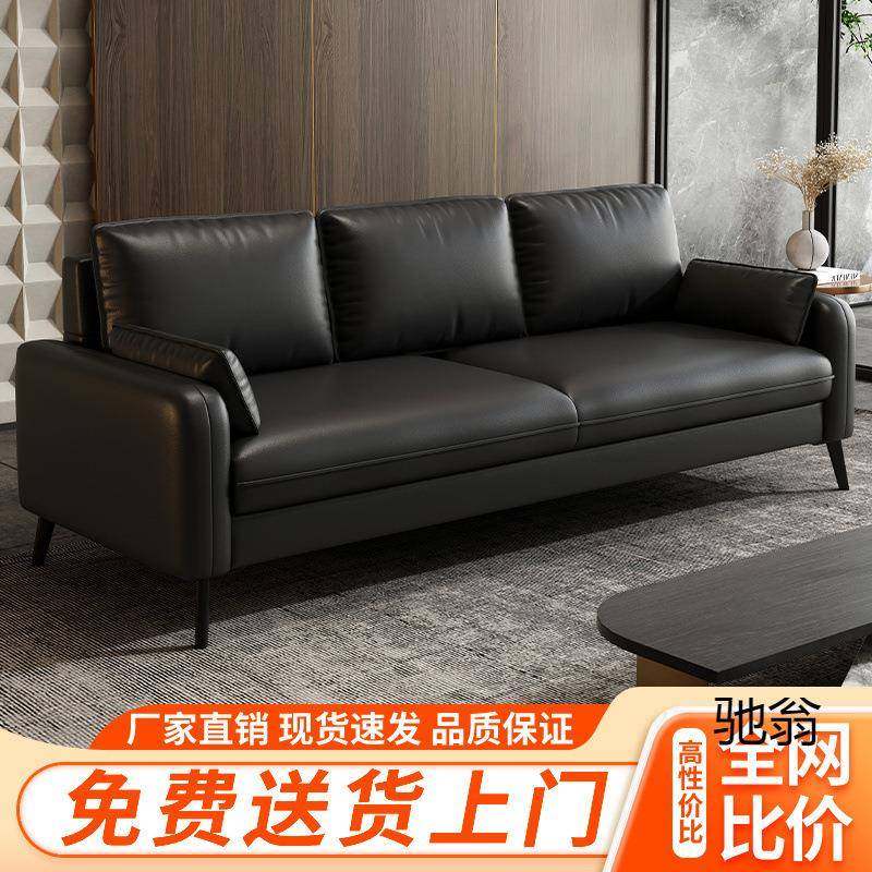 意式轻奢科技布艺沙发客厅小户型双人位三人位现代简约猫爪皮沙发