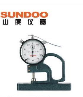 SUNDOO温州山度 LP-5710百分测厚仪/厚度表/厚度规0-10mm