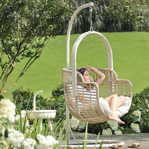 吊篮藤椅阳台室内家用午休网红鸟巢椅子摇椅秋千椅室外摇篮椅吊椅