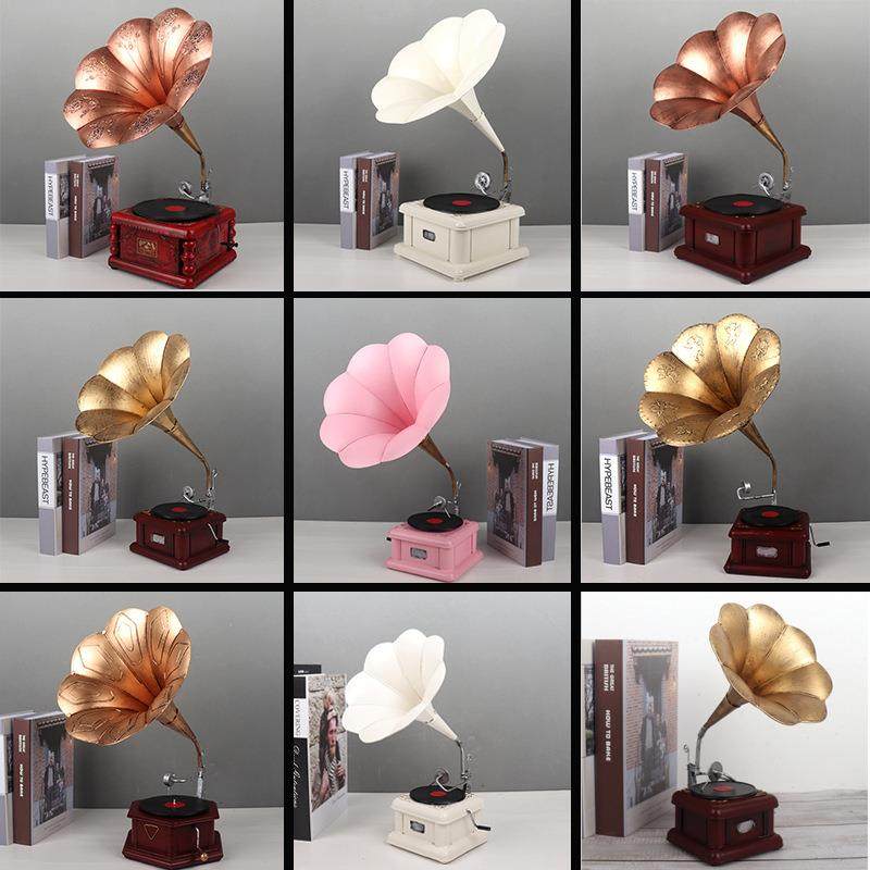 复古留声机模型摆件创意手工艺品家居酒吧房间布置酒柜摆设装饰品,电子元器件市场,其它元器件,淘宝优惠券,粉丝福利购,淘宝优惠卷