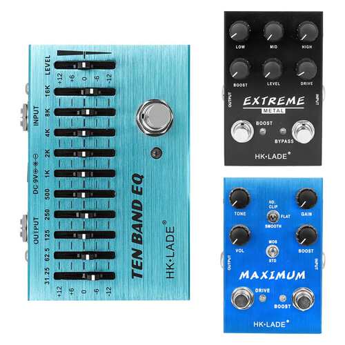 吉他单块效果器电子效果器金属失真过载十段均衡器吉他效果器