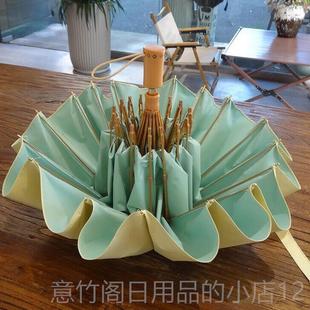正品 雨伞定log制o广告伞晴雨两大骨号16折叠彩用胶防晒防紫外线遮