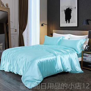 正品真丝四件套床笠欧式裸睡蚕丝被套冰床单丝绸床桑罩丝被t单床