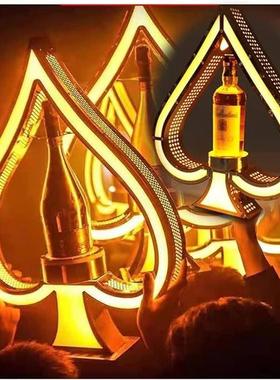 黑桃A发光酒座 LED BOTTLE PRESENTER