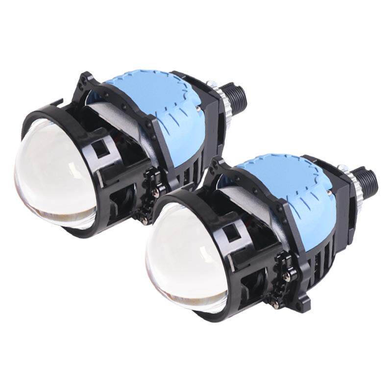 三为车灯SANVI高亮3寸无损蓝膜LED双光透镜大灯63瓦5500k车灯改装