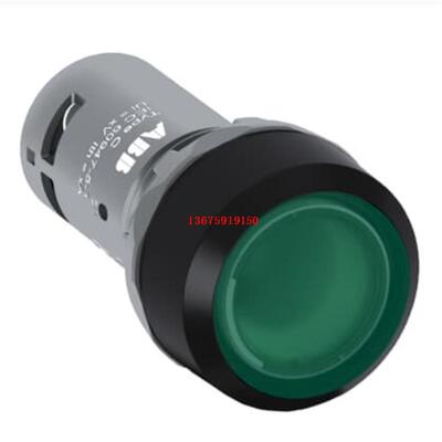 ABB带灯塑料圈绿色平头按钮 CP1-13G-10 230VAC/DC