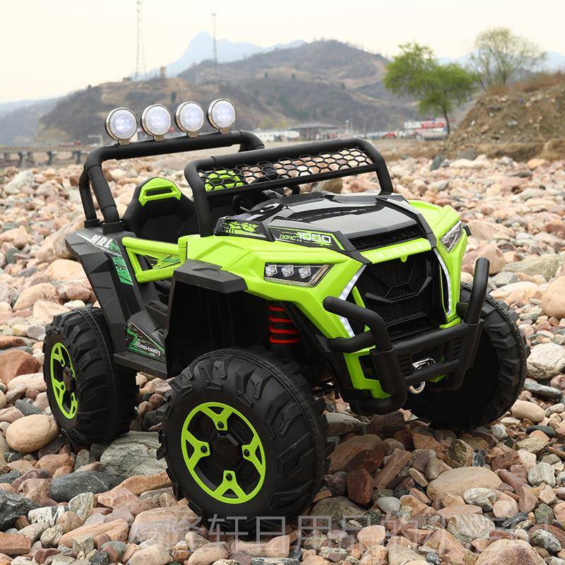 高档儿玩童电动车越野四轮可坐人超大四驱双人宝小宝孩大人控遥具
