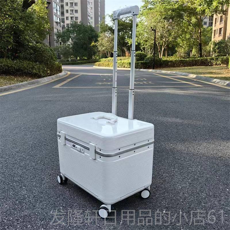 高档出口日加厚铝机箱海关框锁上开口摄长行器材行李箱空本姐20登图片